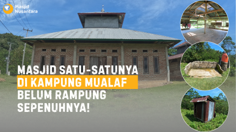 Bangun Masjid Satu-Satunya di Kampung Mualaf NTT