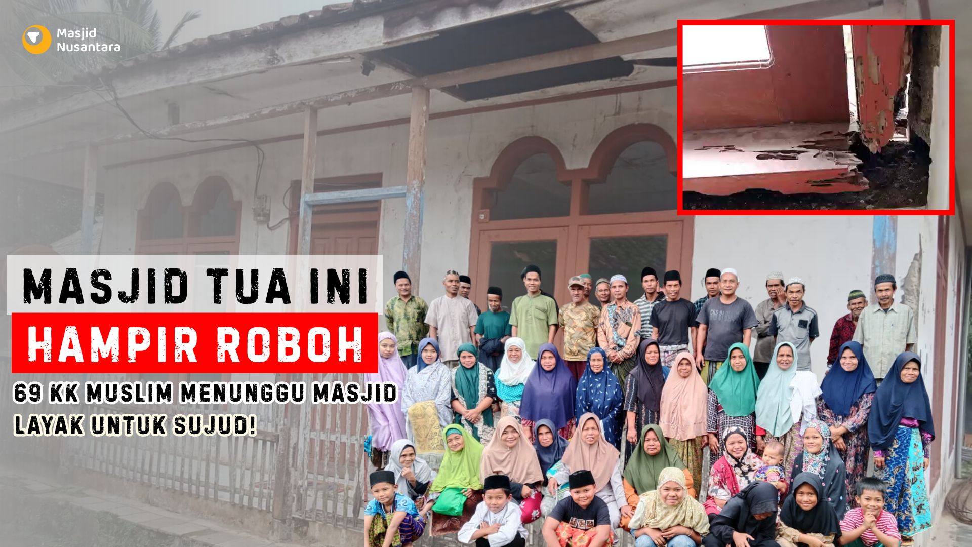 Bantu Wujudkan Masjid yang Layak untuk 69 KK Muslim di Kabupaten Pangandaran